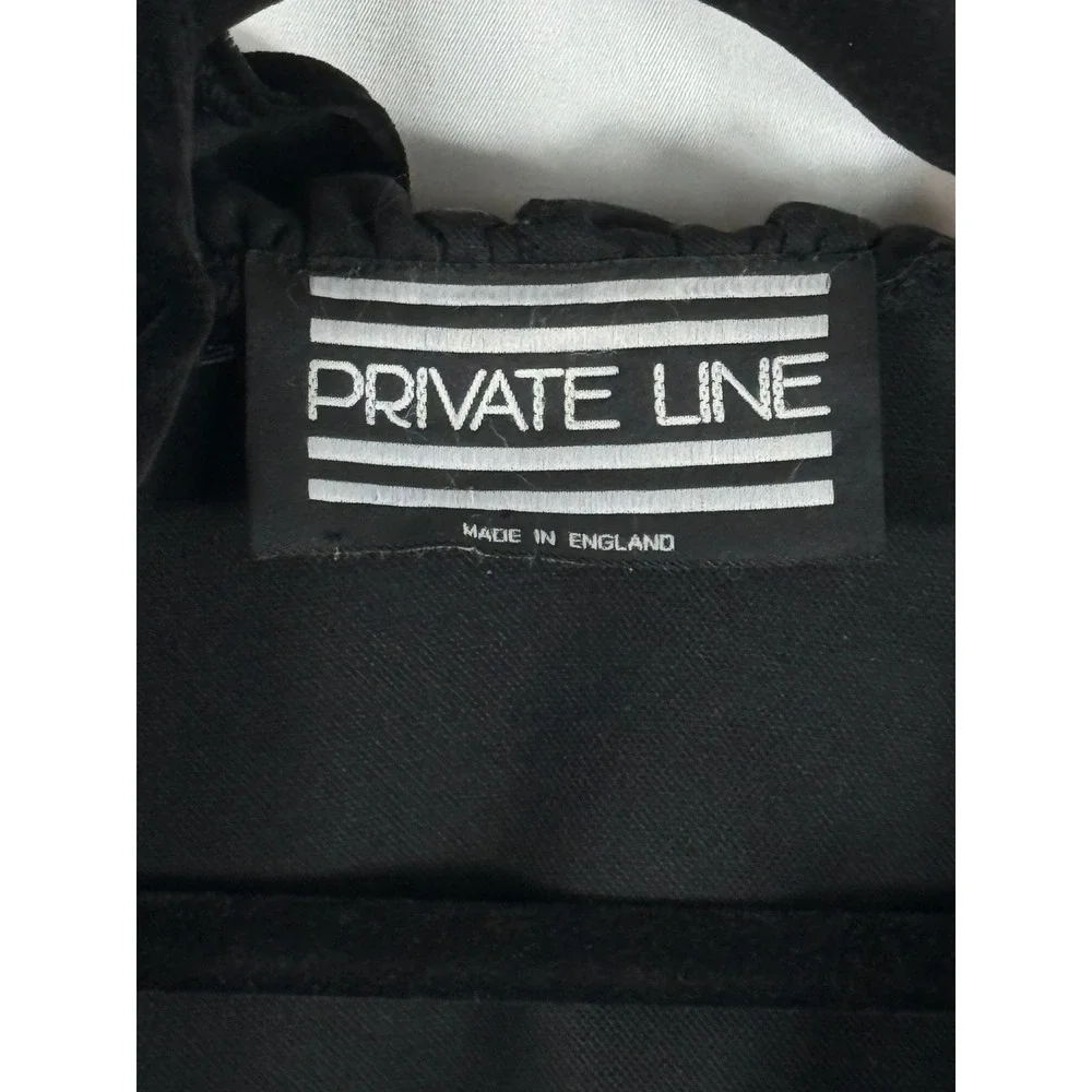 Private Line Vintage Beautiful Black Velvet‎ Ruffle Cape Wrap Made in England